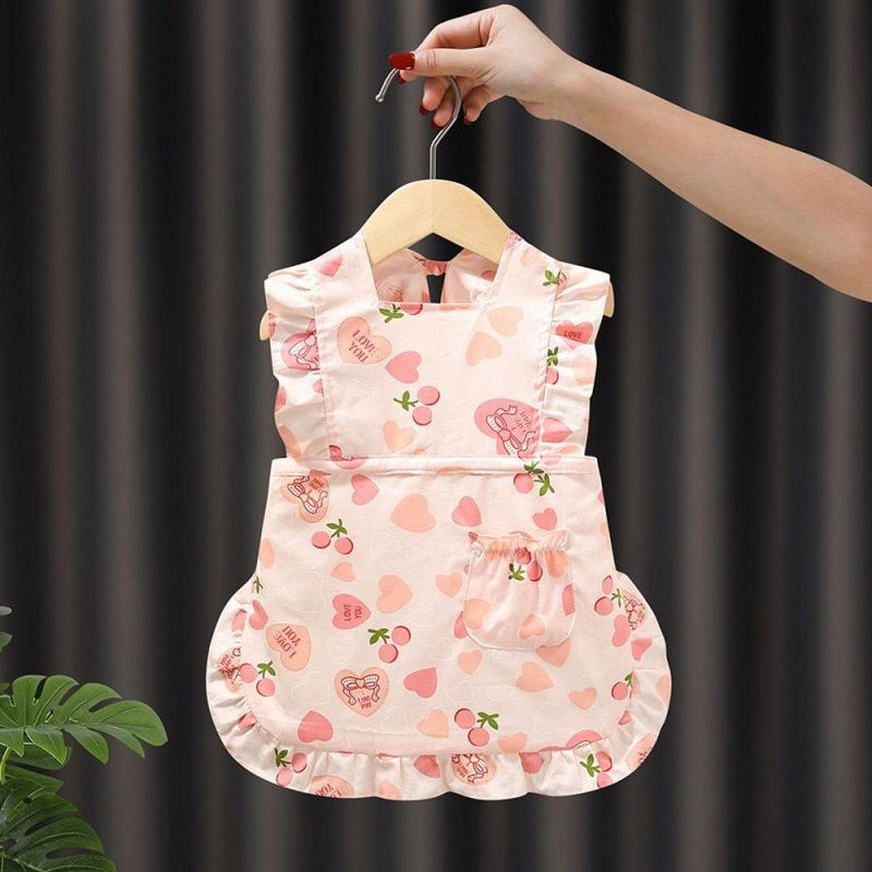 幼児 キッズ 子供用エプロンDIY 色落ちしない 可愛い こども 男の子 女の子 男女兼用 小学生 調理実習 ユニセックス キッズ用エプロン入園グッズ | ブランド登録なし | 01