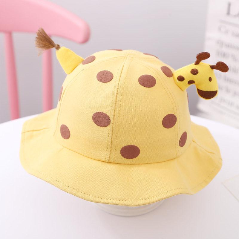 帽子 キッズ 日よけ ベビー サンハット キリン あご紐付き 夏用 子供 UVカット 熱中症対策 男の子 女の子 保育園 水遊び保育園 | ブランド登録なし | 01
