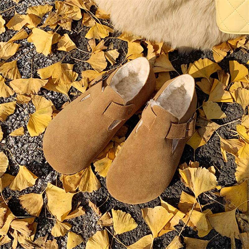 【特価】スリッパ ルームシューズ レディース もこもこ ルームウェア バックル あったか 無地 裏起毛 カジュアル 履きやすい 室内着 暖かい トレンド | ブランド登録なし | 01