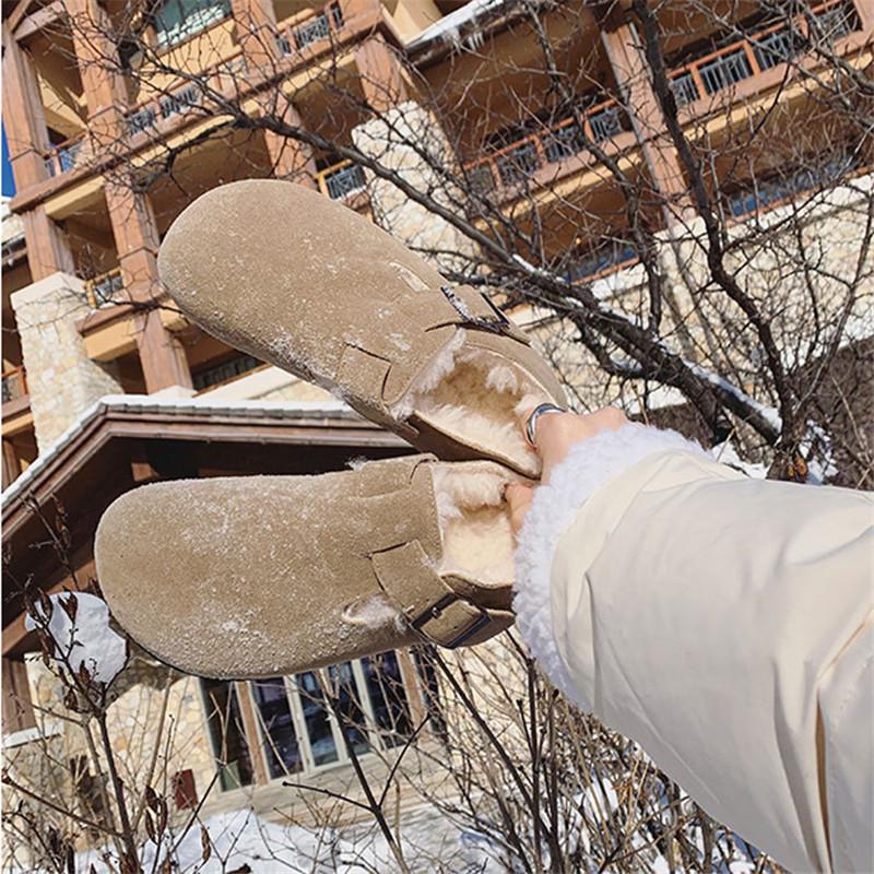 【特価】スリッパ ルームシューズ レディース もこもこ ルームウェア バックル あったか 無地 裏起毛 カジュアル 履きやすい 室内着 暖かい トレンド | ブランド登録なし | 04