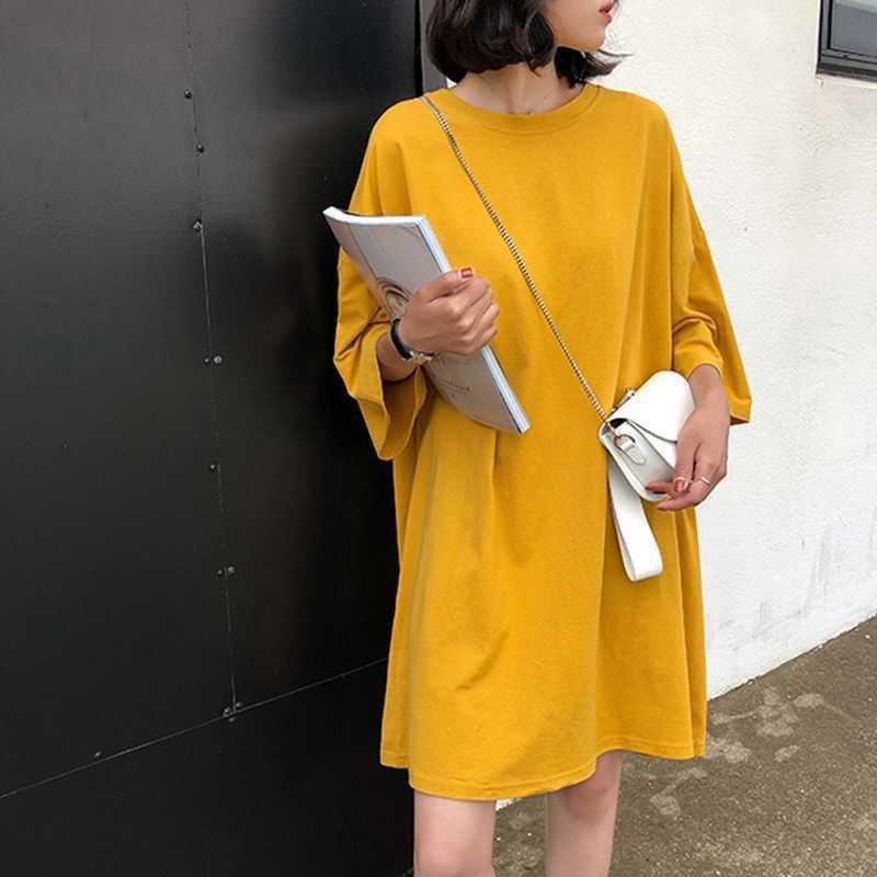 【特価】チュニック ワンピース レディース 半袖 無地 ス ロングTシャツ カジュアル カットソー ゆったり おしゃれ 着痩せ ルームウェア 春夏 | ブランド登録なし | 02