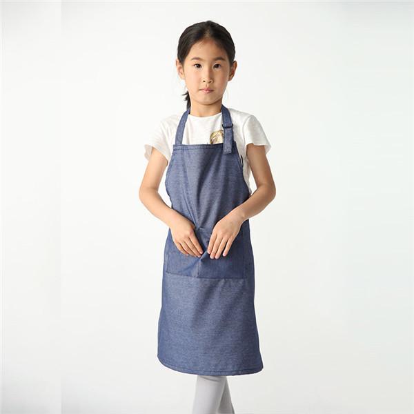 【大特価】エプロン 割烹着 給食 子供 うわっぱり 小学生 胸当て 男の子 キッズ 女の子 ロング エプロン単品 無地 飲食店 料理 汚れ防止 小学校 | ブランド登録なし | 02