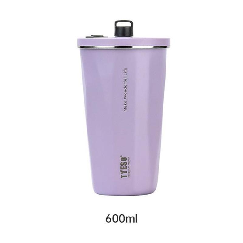 タンブラー 水筒 600ml ストロー付き ステンレス 保冷 保温 真空 大容量 マグボトル シンプル アウトドア 旅行 ジム コーヒーカップ 通学 | ブランド登録なし | 04