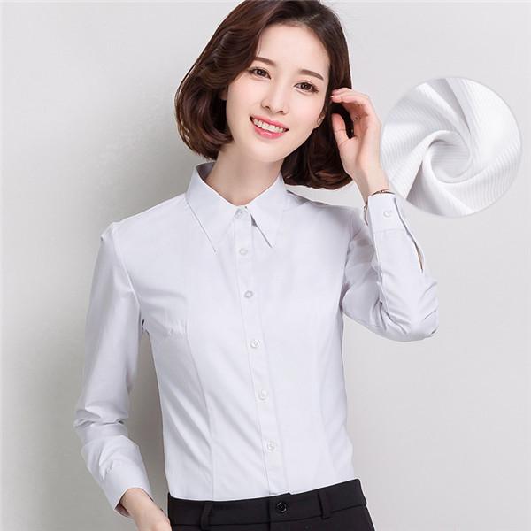 レディース ワイシャツ ビジネス ブラウス Ｙシャツ 長袖 オフィス セレモニー フォーマル レギュラー サラリーマン 入学式 就活 リクルート 通勤 | ブランド登録なし | 01