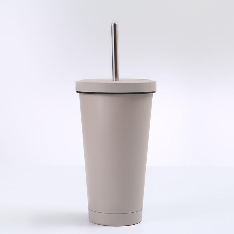 タンブラー 水筒 750ml ステンレス ストロー付き 保冷 保温 大容量 マグボトル シンプル アウトドア 旅行 ジム 持ち運び おしゃれ | ブランド登録なし | 06