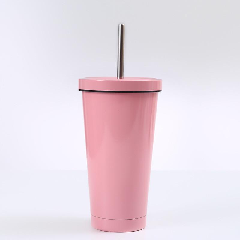 タンブラー 水筒 750ml ステンレス ストロー付き 保冷 保温 大容量 マグボトル シンプル アウトドア 旅行 ジム 持ち運び おしゃれ | ブランド登録なし | 07