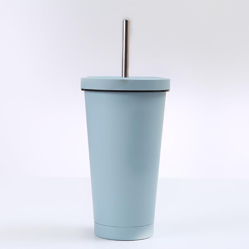 タンブラー 水筒 750ml ステンレス ストロー付き 保冷 保温 大容量 マグボトル シンプル アウトドア 旅行 ジム 持ち運び おしゃれ | ブランド登録なし | 08