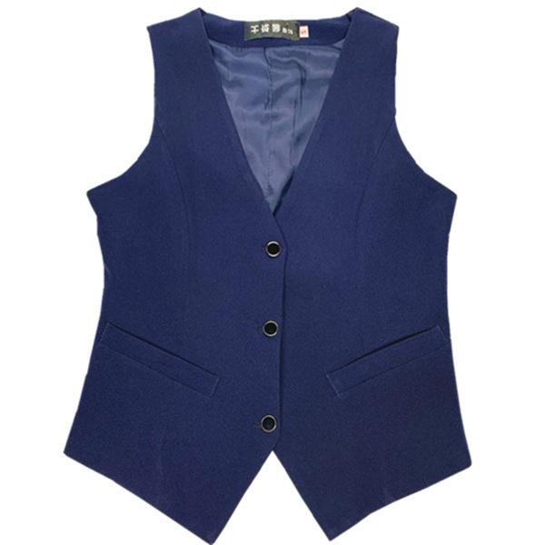 【大特価】スーツ 事務服 フォーマル レディース ジレ ビジネス 通勤 無地 制服 オフィス ユニフォーム ノースリーブ 就職 就活 | ブランド登録なし | 02