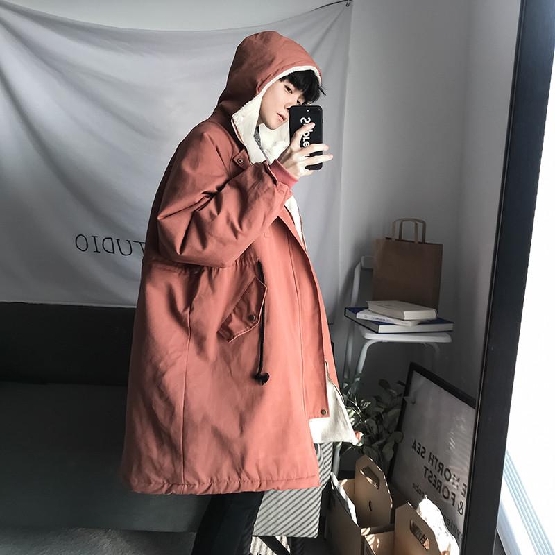 【値下げ】中綿コート メンズ ダウンコート ダウンジャケット ロング フード付き 無地 カジュアル 厚手 アウトドア 冬服 保温 防風 通勤通学 コーデ 普段着 | ブランド登録なし | 02