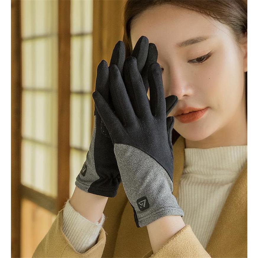 手袋 レディース グローブ スマホ対応 バイカラー 保温 薄手 アウター カジュアル 防寒 防風 おしゃれ バイク ドライブ 春秋 ファション | ブランド登録なし | 01