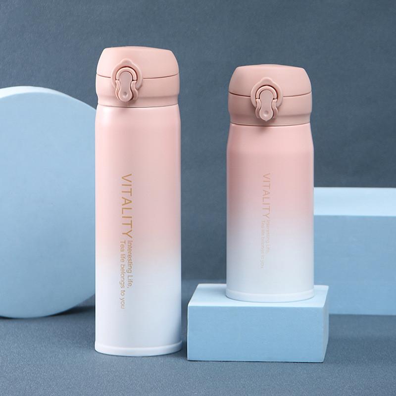 水筒 350ml 450ml タンブラー ステンレス グラデーション 保冷 保温 真空 コンパクト マグボトル シンプル アウトドア おしゃれ ギフト | ブランド登録なし | 02