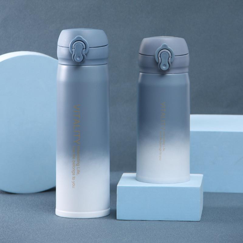 水筒 350ml 450ml タンブラー ステンレス グラデーション 保冷 保温 真空 コンパクト マグボトル シンプル アウトドア おしゃれ ギフト | ブランド登録なし | 04