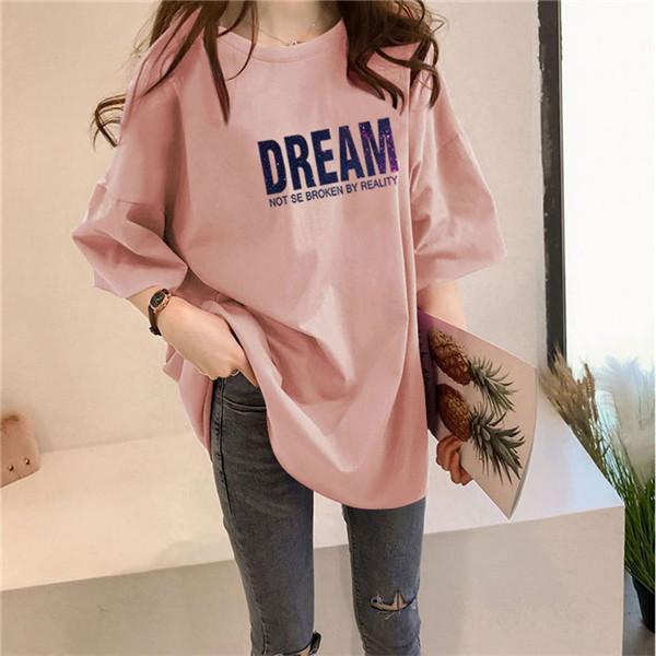 シャツ ロング丈 tシャツ 半袖 カットソー 無地 ス レディース Tシャツ shirt プルオーバー 夏 ロングTシャツ 体型カバー ロンｔ | ブランド登録なし | 02