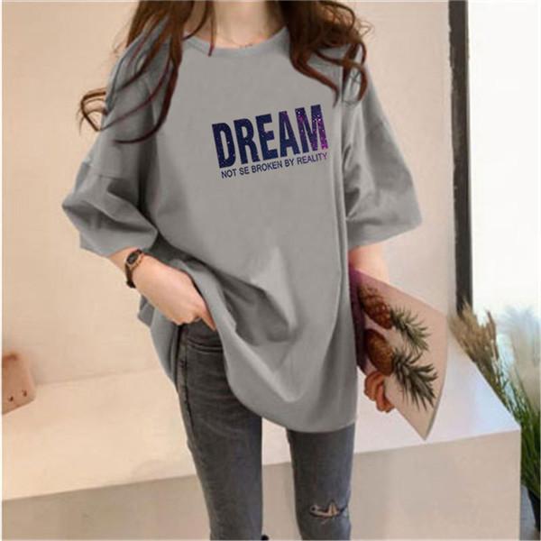 シャツ ロング丈 tシャツ 半袖 カットソー 無地 ス レディース Tシャツ shirt プルオーバー 夏 ロングTシャツ 体型カバー ロンｔ | ブランド登録なし | 06