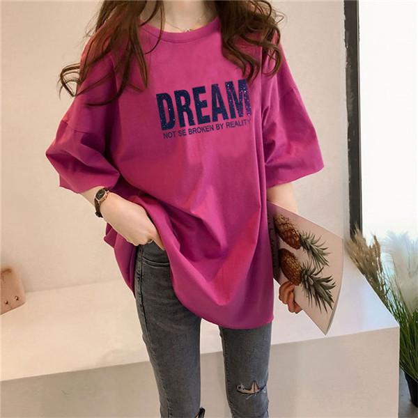 シャツ ロング丈 tシャツ 半袖 カットソー 無地 ス レディース Tシャツ shirt プルオーバー 夏 ロングTシャツ 体型カバー ロンｔ | ブランド登録なし | 09
