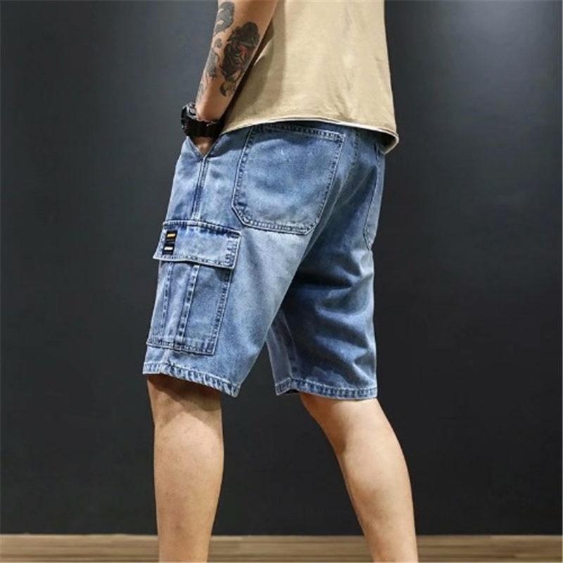 デニムパンツ ハーフパンツ メンズ 薄め 夏服 カジュアル 体型カバー 旅行 砂浜 通気性 ビーチパンツ ゆったり 通気 カーゴパンツ 作業ズボン | ブランド登録なし | 01
