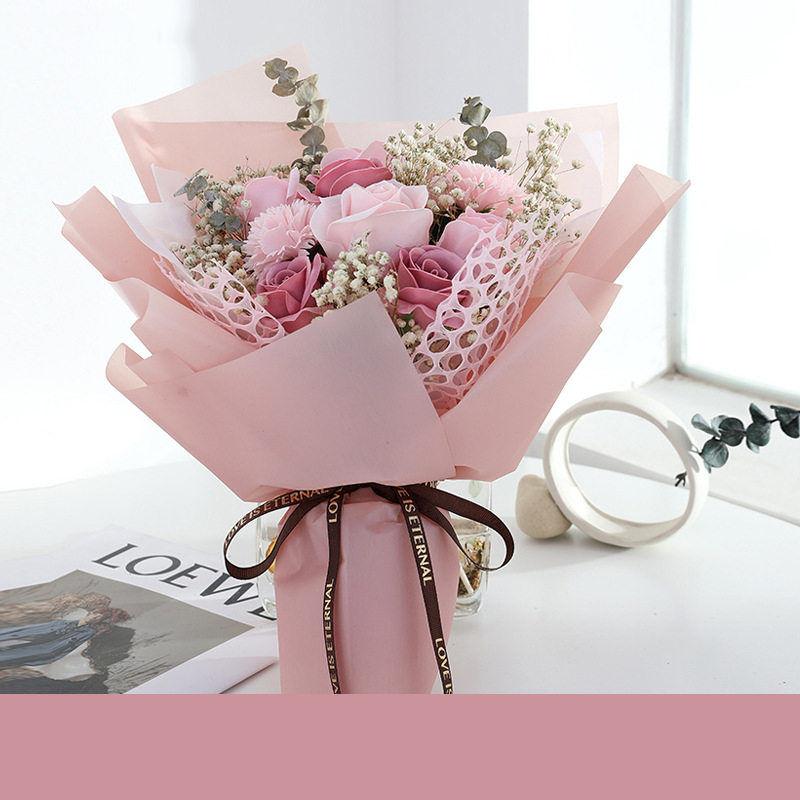 母の日 ソープフラワー 花束 プレゼントブーケ 造花 花 ボックス ギフト プレゼント 誕生日 発表会 記念日 結婚記念日 | ブランド登録なし | 01