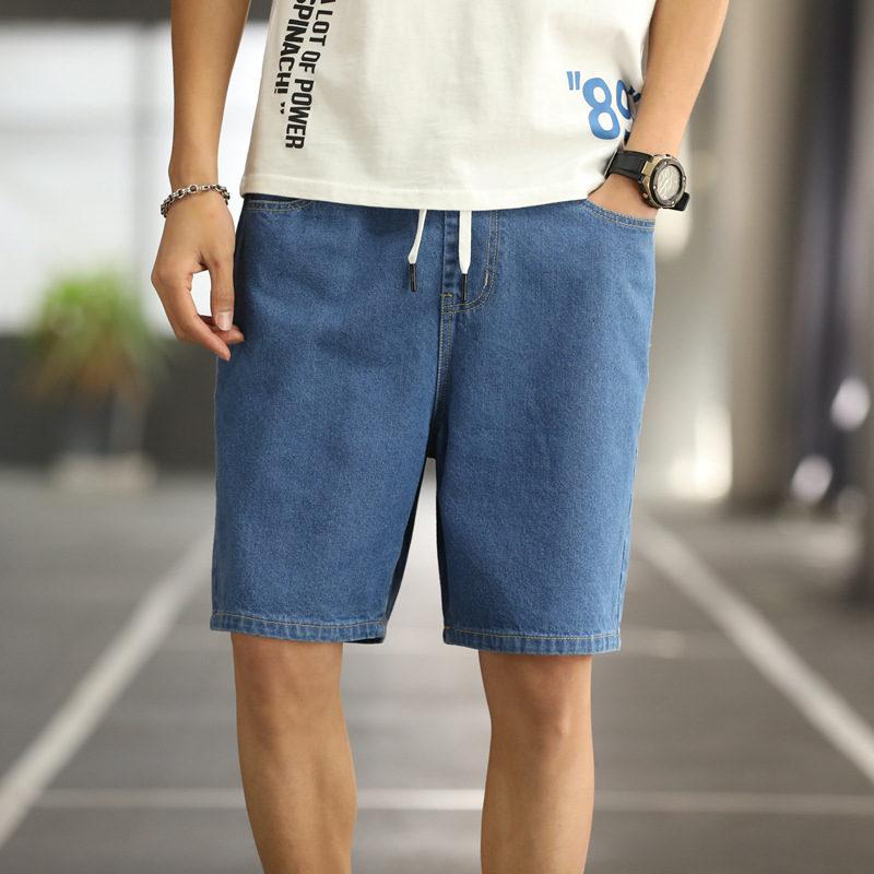 デニムパンツ ハーフパンツ メンズ 定番 通気性 ビーチパンツ アウトドア 夏服 カジュアル 体型カバー スポーツウェア ゴルフ 吸汗 | ブランド登録なし | 02