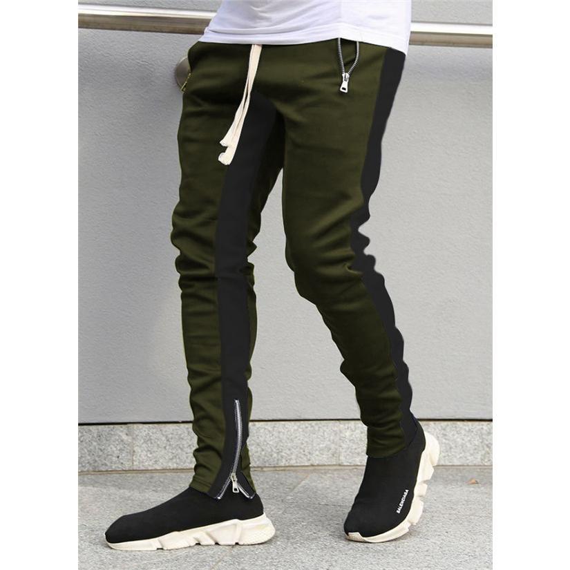 スキニーパンツ メンズ スウェットパンツ ウエストゴム ストレッチ 配色切り替え ストライプ柄 ボトムス 楽ちん 春コーデ スポーツウェア 作業着 |  | 07