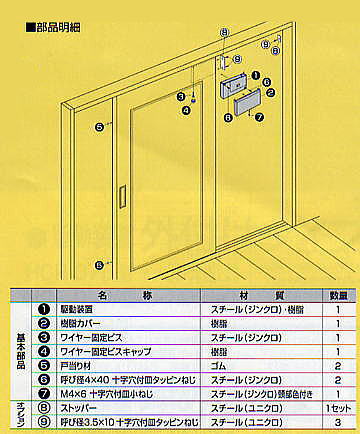 ダイケン ハウスクローザー 外付けタイプ 室内用Vレール・Yレール式