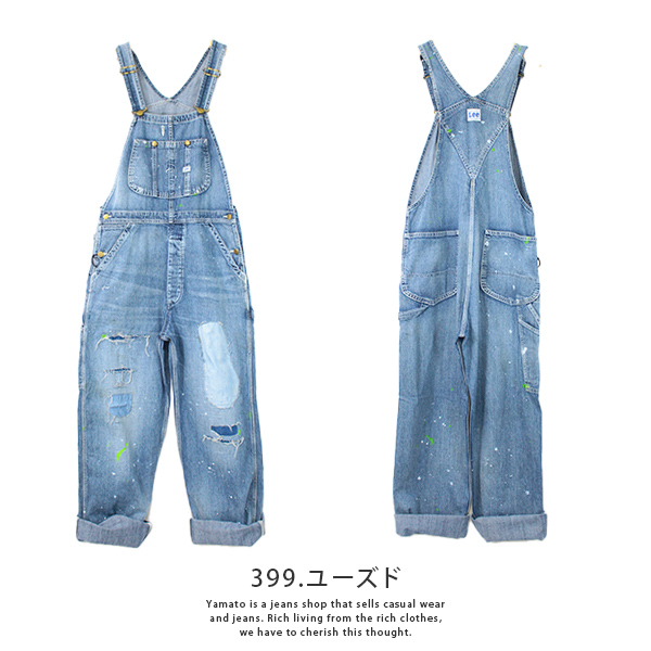 Lee オーバーオール リー メンズ デニム つなぎ クラッシュ