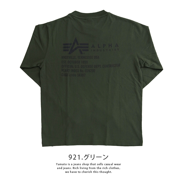 Alpha Industries（アルファ・インダストリーズ） ALPHA メンズ 長袖 T
