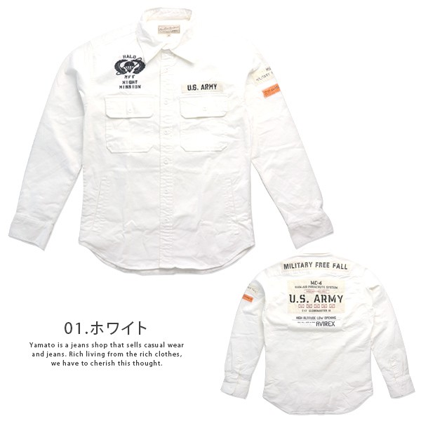 AVIREX アヴィレックス 定1.9万 総柄 ミリタリージャケット シャツ M AVIREX アビレックス シャツ 長袖 アヴィレックス WOVEN WAPPEN