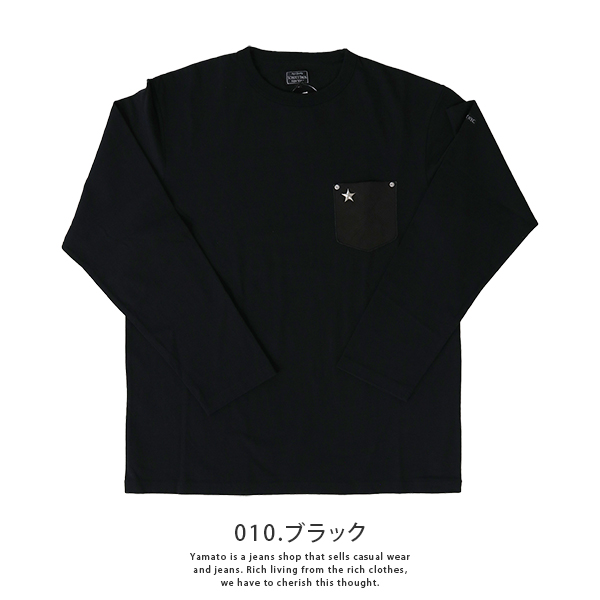 Schott N.Y.C（ショット） Schott LETHER POKET LS TEE メンズ ロンT