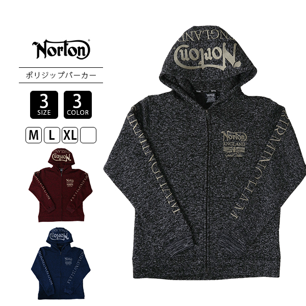 ノートン（NORTON） メンズ トップス 長袖 フード付き ジップパーカー 