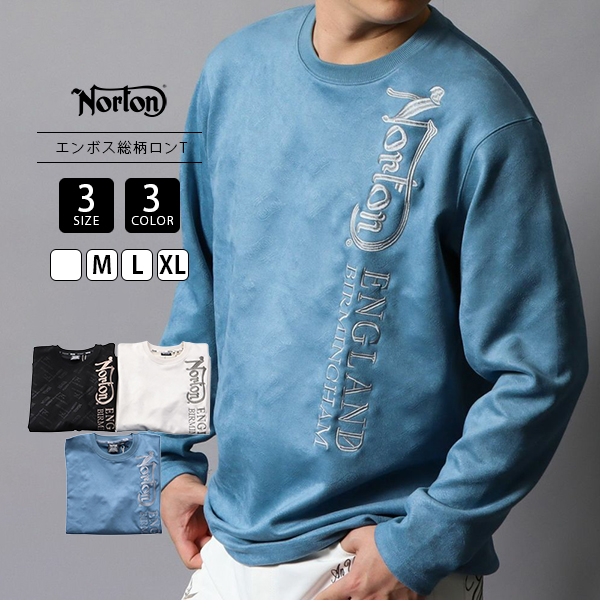 ノートン（NORTON） メンズ トップス Tシャツ 長袖 ロンT クルーネック