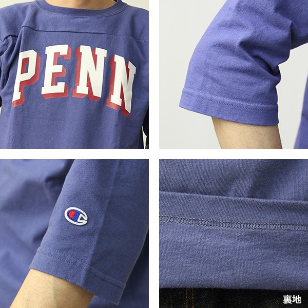 Champion チャンピオン Tシャツ メンズ 7分袖 フットボール Champion チャンピオン Tシャツ メンズ 7分袖 フットボール