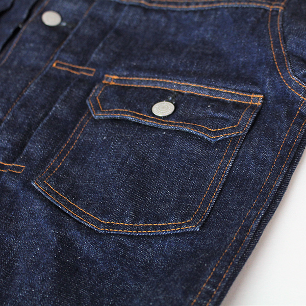 児島ジーンズ デニムジャケット Gジャン 15oz セルビッチ KOJIMA GENES