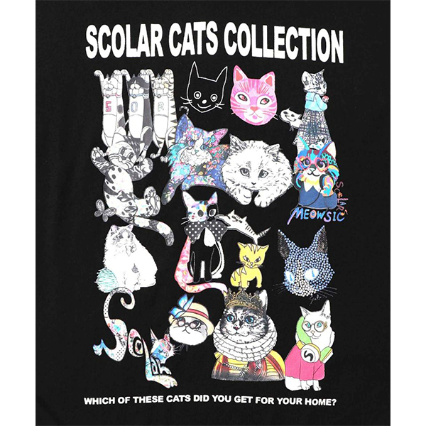ScoLar（スカラー） レディース トップス 長袖 Tシャツ スカラーねこ