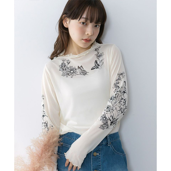 ScoLar（スカラー） レディース トップス 長袖 Tシャツ インナー