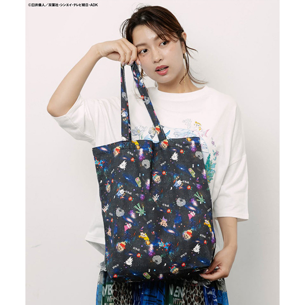 ScoLar（スカラー） クレヨンしんちゃん コラボ トートバッグ 総柄 花