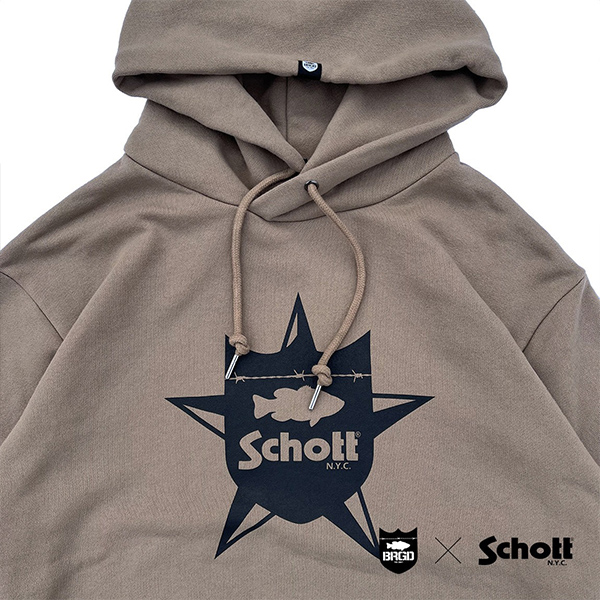 ショット バスブリゲード パーカー SCHOTT X BASS BRIGADE HOODIE SCBH01 0120