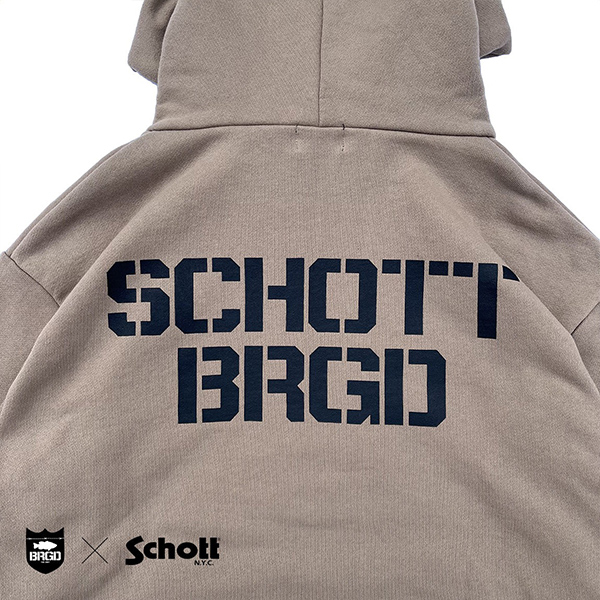 ショット バスブリゲード パーカー SCHOTT X BASS BRIGADE HOODIE