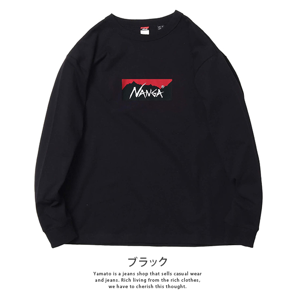 NANGA（ナンガ） トップス 長袖 Tシャツ ロンT ECO HYBRID BOX LOGO