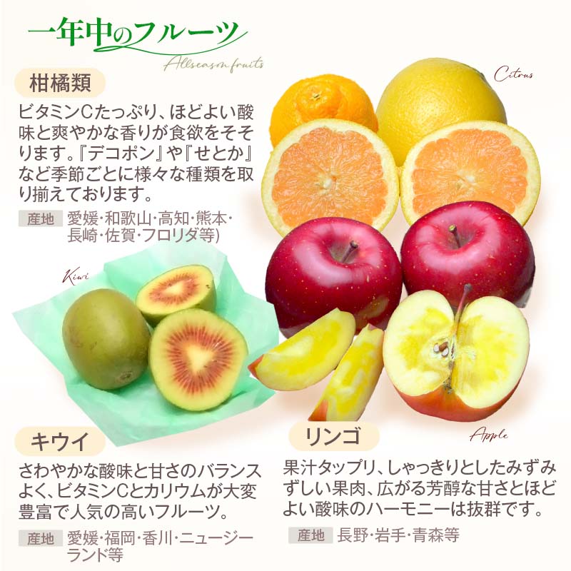 一年中のフルーツ