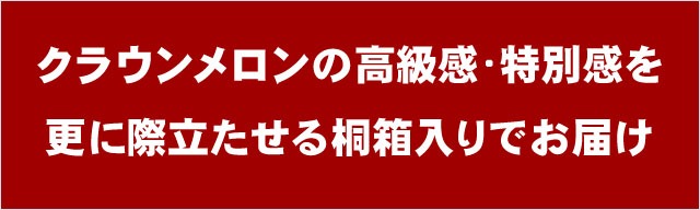 桐化粧箱入りマスクメロン