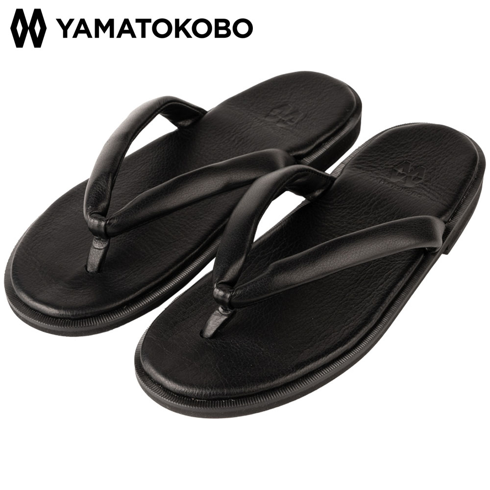 大和工房 YAMATO KOBO Premiumseries ドレスレザー雪駄 E80-BK 黒