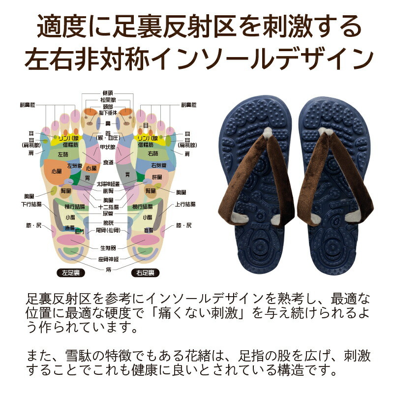 ルーム雪駄 日本製 ルームシューズ 和風 健康...の詳細画像2