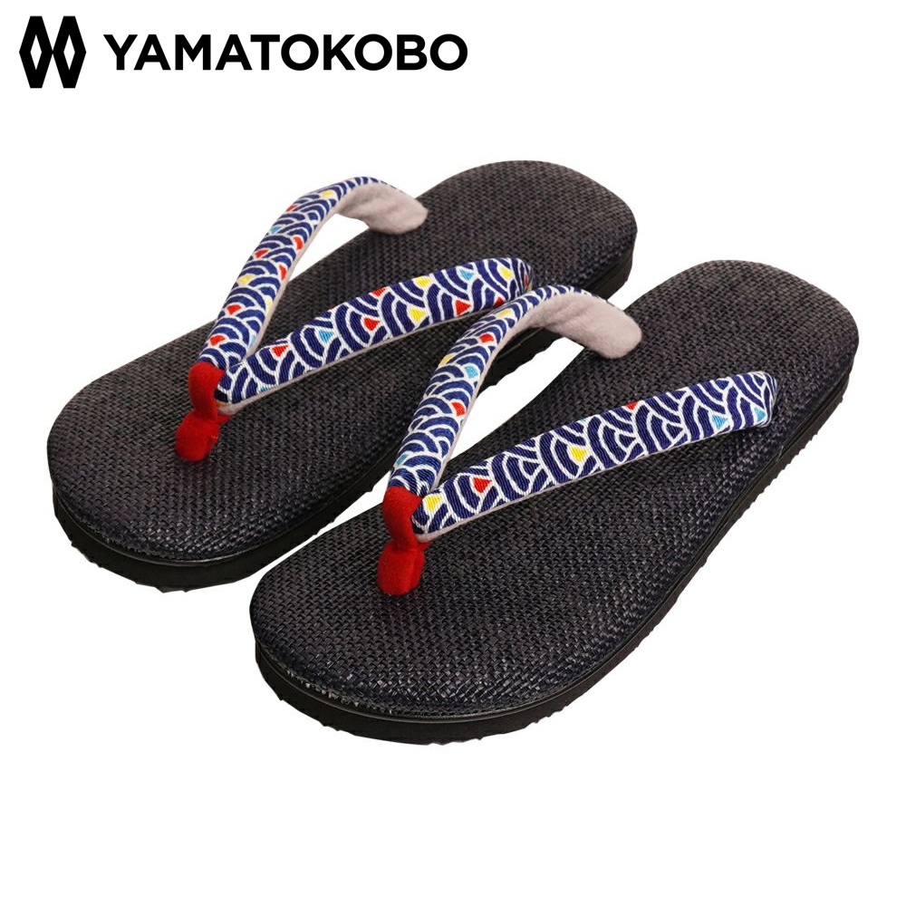 雪駄 ラタンメッシュ 青海波 花緒 レディース R254 | 大和工房