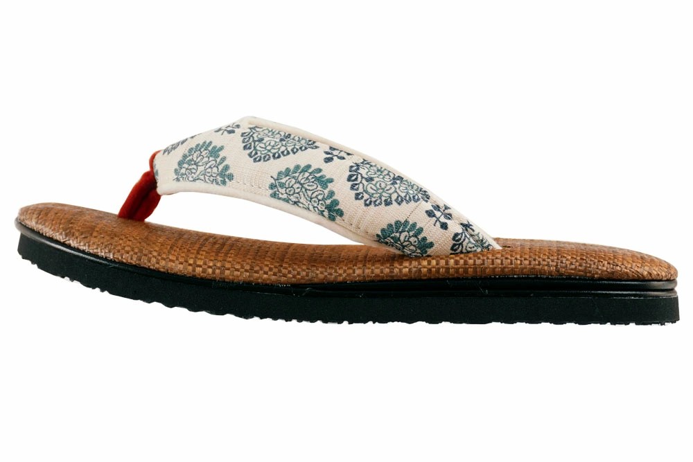 雪駄 ラタンメッシュ焦茶 菱型花卉-ひしがたかき- レディース R256 | 大和工房 | 04