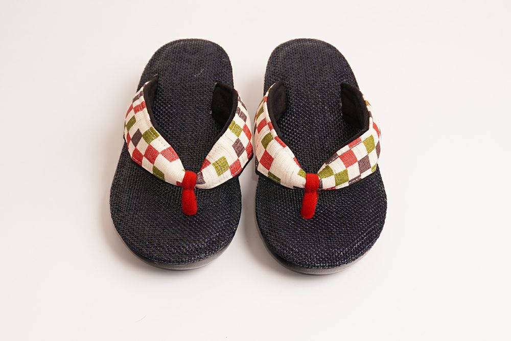 雪駄 パナマメッシュネイビー 石畳 レディース R257 | 大和工房 | 07