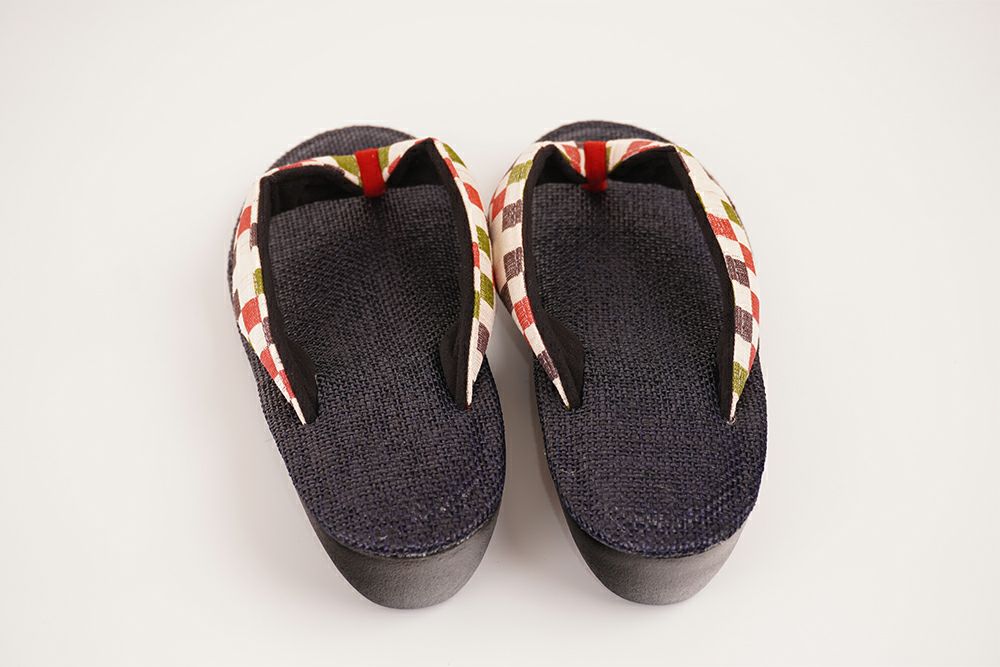 雪駄 パナマメッシュネイビー 石畳 レディース R257 | 大和工房 | 08