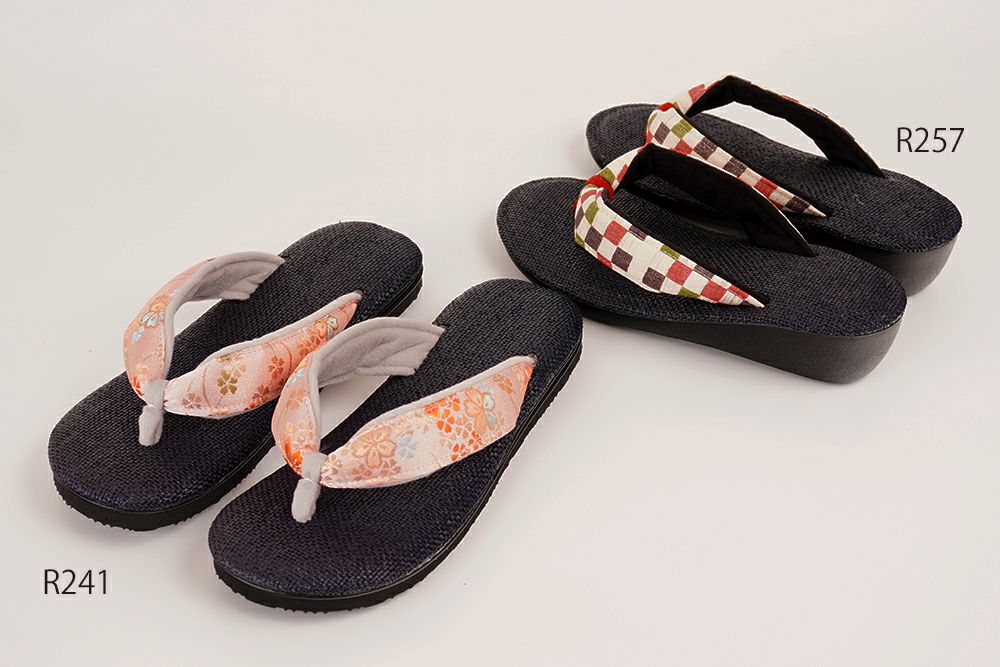 雪駄 パナマメッシュネイビー 石畳 レディース R257 | 大和工房 | 10