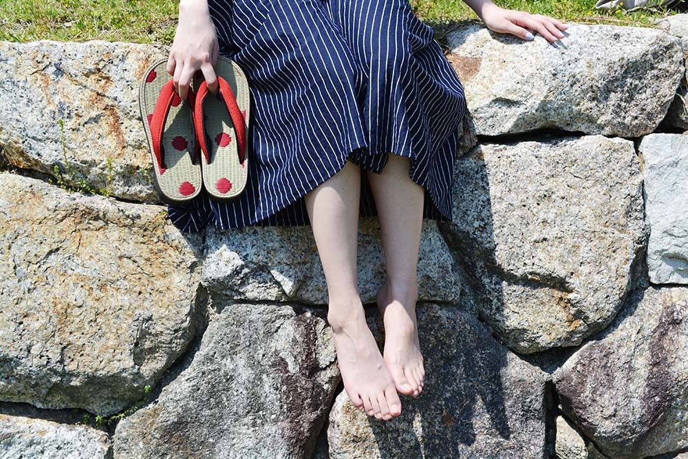 フォーマル 草履 日本製 世美庵 草履 本皮箔押し PU13 M-L 全2色 結婚