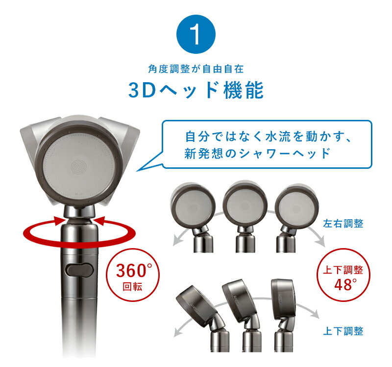 Arromic（アラミック） 特典付 節水シャワー3Dプレミアム 3Dシャワー