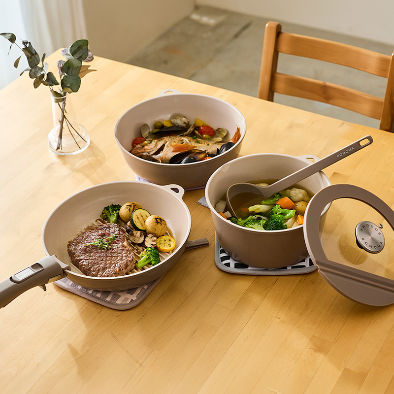 SONOMA フライパン 5点セット 特典付 SONOMA ベーシック 5点セット ソノマ フライパン 鍋 20cm 24cm